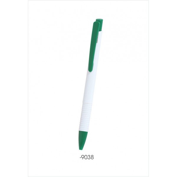 sp plastic pen with colour  white green
